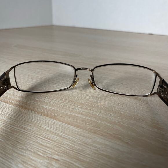 Gucci GG2809 HBC Eyeglasses Gold Brown Frames Only 56-16-130 Made in Italy - Picture 5 of 8
